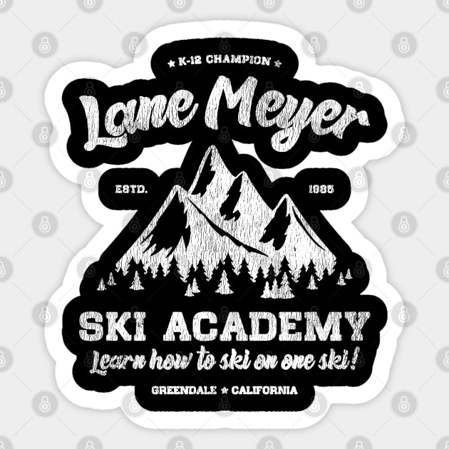 Lane Meyer Ski Academy Sticker by madnem